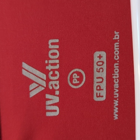 UV Action Women's Long Sleeve Red Swim/Performance Shirt Size PP - Picture 3 of 4